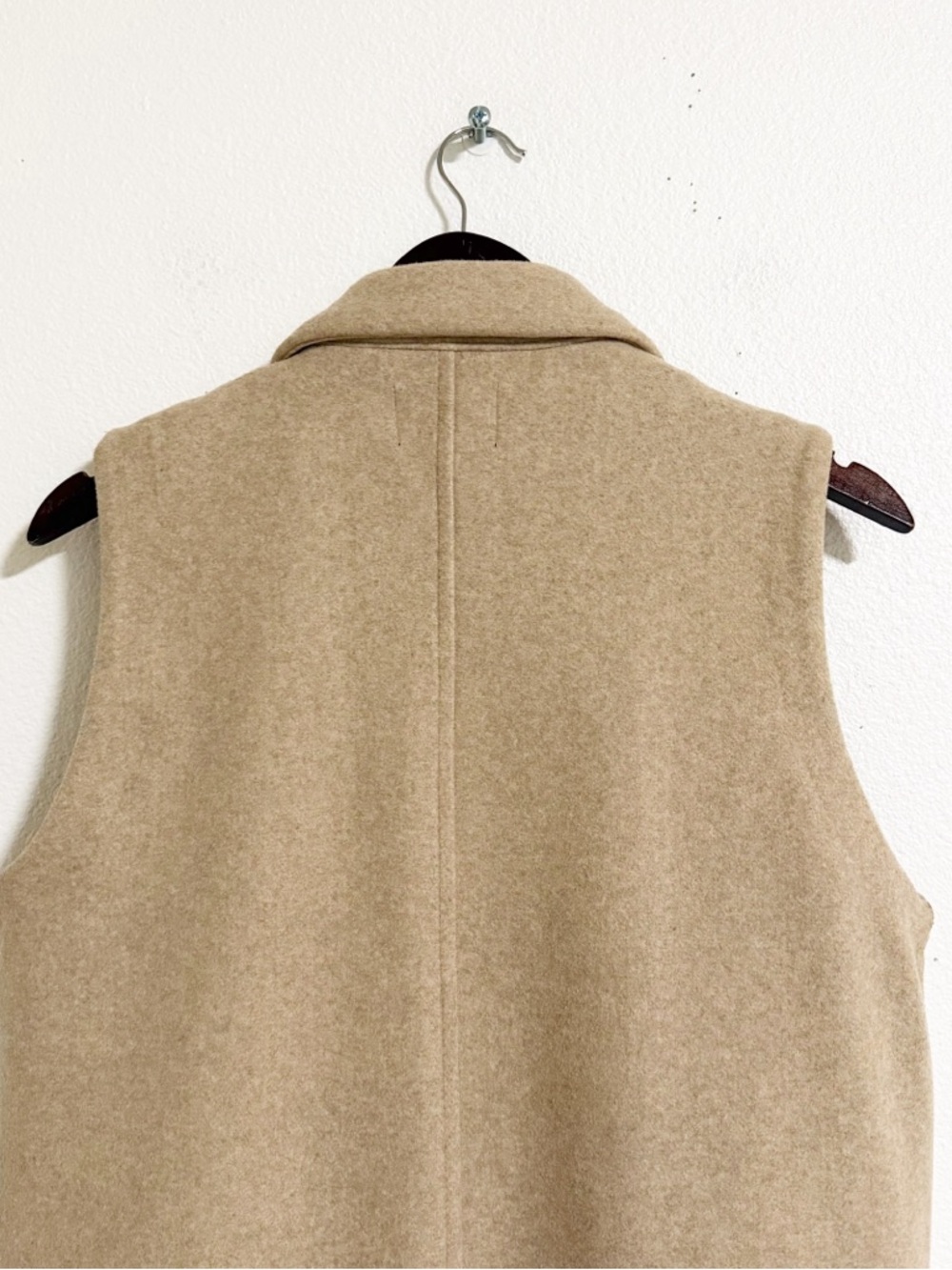 Love Tree Long Line Open Front Felted Vest - Picture 5 of 10